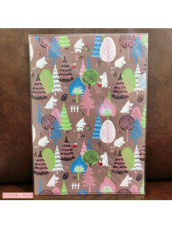 แฟ้ม A4 ลาย Moomin สีน้ำตาล