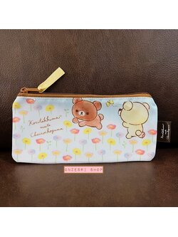 กระเป๋า Korilakkuma meets Chairoikoguma Pen Case สีฟ้า ขนาด 18 x 8.5 ซม.