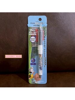 ดินสอกดเขย่าไส้ Dr.Grip I Love Snoopy Peanuts Movie ลาย Collage ที่จับสีดำ หัว 0.5