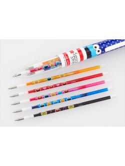 ไส้ปากกา Uni Style Fit ตรงไส้มีลาย Sesame Street (Limited) หัว 0.38 mm มี 5 สีให้เลือก