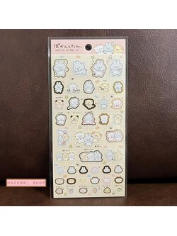 Sticker ลาย Pokantotan จาก San-X Japan แบบสีเหลือง ขนาด 20.5 x 9 ซม.