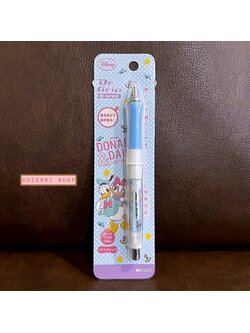 ดินสอกดเขย่าไส้ Dr.Grip ลาย Donald & Daisy Flirty & Feisty สีฟ้า หัว 0.5