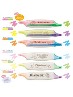 Hilighter ปากกาเน้นข้อความ 2 หัว ลาย Rilakkuma มี 6 แบบให้เลือก