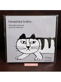 Sticky Note Lisa Larson จากญี่ปุ่น ลายสีเทา ขนาด 9.2 x 0.5 x 8 ซม. มี 4 ขนาด รวม 100 แผ่น