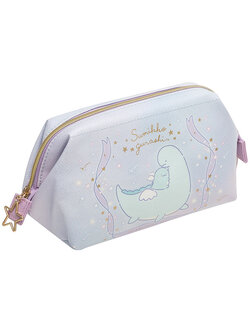 กระเป๋า Sumikko Gurashi คอลเลกชั่น Tokage's Dream Vol.2 Wire Pouch ปากกระเป๋าขยายได้ ใส่ของได้เยอะ ขนาด 11 x 21 x 8 ซม.