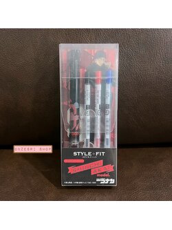 เซ็ตปากกา Uni Style Fit พร้อมไส้ ลาย Detective Conan แบบ Shuichi Akai เป็นปลอกปากกา ใส่ได้ 3 ไส้ พร้อมไส้ 0.5 รวม 3 สี (Black, Blue, Red)