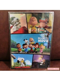 แฟ้ม A4 Snoopy the Peanuts Movie ลาย Comics แยกใส่เอกสารได้ 2 ช่องซ้าย-ขวา