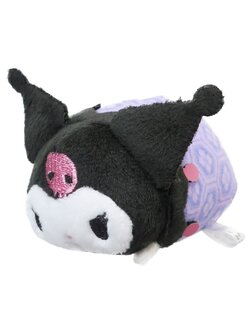 ตุ๊กตา Sanrio Characters Japanese Pattern แบบ Kuromi ตรงตัวทำเป็นลายแบบญี่ปุ่น น่ารักมาก ขนาด 6 x 5.5 x 8 ซม.