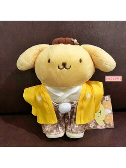 ตุ๊กตา Sanrio Japanese Kimono & Sakura Series แบบ Pompompurin ขนาด 13.5 x 9.5 x 20 ซม.