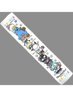 ผ้าขนหนูแบบยาว คล้องคอได้ Hapidanbui Sanrio (Limited) ลายแนวตั้ง ใช้เวลาออกกำลังกายก็เหมาะ ขนาด 110 x 20 ซม. ไม่มีวางขายทั่วไป เป็นแบบต้องลุ้นกับทางหน้าร้าน Sanrio ที่ญี่ปุ่นเท่านั้น