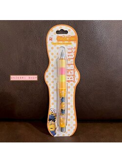 ดินสอกดเขย่าไส้ Dr.Grip PlayBorder ลาย Minion BELLO สีเหลืองลายจุด หัว 0.5