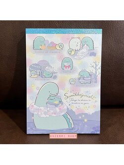 สมุดฉีก Sumikko Gurashi Tokage, Mom and Sparkling Night แบบสีขาว ขนาด 14.8 x 10.5 ซม. มี 4 ลาย รวม 100 แผ่น