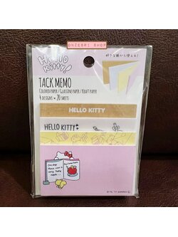 Tack Memo ลาย Hello Kitty Reading เป็นกระดาษโน้ตฉีก มีทั้งแบบเนื้อกระดาษ เนื้อแผ่นใส มี 4 ลายในเซ็ต ขนาด 8.5 x 11.5 x 0.8 ซม. ลายละ 20 แผ่น รวม 80 แผ่น