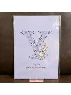 แฟ้ม A4 Daisy Duck สีม่วง แยกใส่เอกสารได้ 3 ช่อง