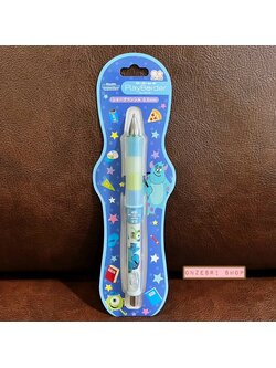 ดินสอกดเขย่าไส้ Dr.Grip PlayBorder ลาย Monster Inc. สีฟ้าขาว ตรงที่จับสามารถถอดสลับสีกันได้