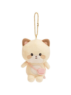 พวงกุญแจตุ๊กตา Kokoro Araiguma แบบ Kokoro Araiguma ขนาด 10.5 x 6.5 x 8 ซม.