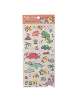 Sticker Deco Kanahei - Piske & Usagi Yurutto Dinosaur แบบสีส้ม ขนาด 20 x 9 ซม.