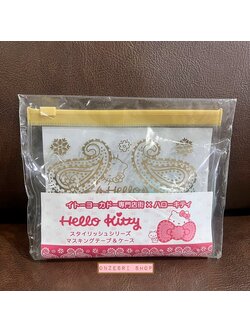 เซ็ตกระเป๋าซิปพลาสติก & Masking Tape 2 ม้วน Ito Yokado x Hello Kitty (Limited) กระเป๋าขนาด 14 x 11 ซม. / MT ขนาดม้วนละ 2 ซม. ยาว 5 ม.