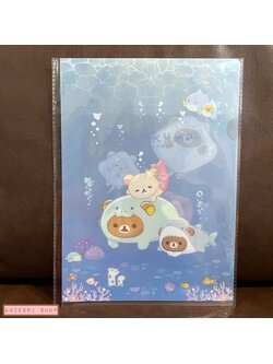 แฟ้ม A4 แบบ 1 ช่อง Rilakkuma Under the Sea แบบ Sea
