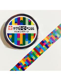 Masking Tape เทปตกแต่ง Kitera x SAKURA Coupy Pencil (Japan Limited) ขนาด 1.5 ซม. x 10 ม.
