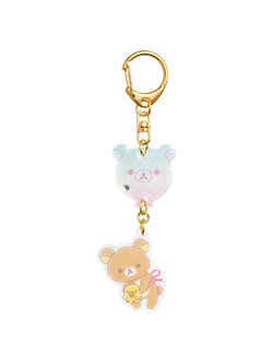 พวงกุญแจ Rilakkuma Balloon Acrylic แบบ Rilakkuma & Kiiroitori ขนาด 3.5 x 3.5 x 0.3 ซม.