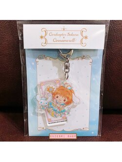 พวงกุญแจอะคริลิค Cardcaptor Sakura x Sanrio Characters (Limited) แบบ Cinnamoroll ขนาด 6.8 x 6.8 x 0.3 ซม. (วัดไม่รวมสาย)