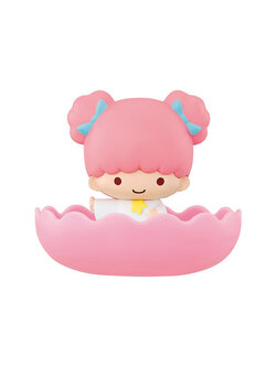 Sanrio Characters Gemries mini figure & Tray Vol.2 ขนาด 7 x 6 x 6 ซม. ตรงฐานวางของได้เล็กน้อย วางเครื่องประดับ คลิป ได้ แบบ Little Twin Stars (Lala สีชมพู)