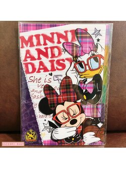 แฟ้ม A4 แยกใส่เอกสารได้ 5 ช่อง ลาย Minnie & Daisy Campus