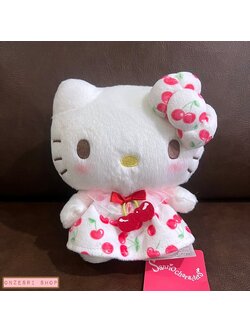 ตุ๊กตา Sanrio Fruit Series แบบ Hello Kitty Cherry ขนาด 17 x 15 x 10.5 ซม.