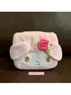 ที่ใส่ของ My Melody Rose ใส่ของเล็กน้อย เครื่องเขียน มือถือ ได้ ไม่มีขายทั่วไป เป็นแบบต้องลุ้นกับทางหน้าร้าน Sanrio ที่ญี่ปุ่นเท่านั้น ขนาด 10 x 9 x 9 ซม.