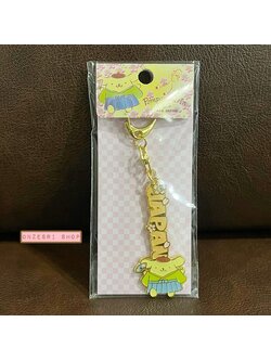 พวงกุญแจ Sanrio x Tokyo Japan (Limited) แบบ Pompompurin ทำจากโลหะ สีทอง ประดับเพชร น่ารักมาก ขนาด 11 x 1.8 x 0.2 ซม.