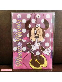 แฟ้ม A4 Polka Dot Minnie Mouse แยกใส่เอกสารได้ 5 ช่อง