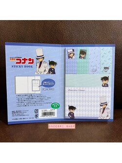 Sticky Note ลาย Detective Conan พับเป็นเล่มได้ สีฟ้า มี 6 ลายในเล่ม