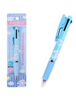ปากกา Sanrio Jetstream 0.5 ลาย Cinnamoroll สีฟ้า หมึกมี 3 สี แดง ดำ น้ำเงิน ตรงที่เสียบเป็นแบบคลิป ติดแน่น