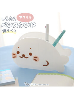 ที่ใส่ของ Sirotan Acrylic Pen Stand แบบสีขาว ทำจากอะคริลิค ใส่เครื่องเขียน ปากกา แปรง ฯลฯ ได้ ขนาด 12 x 20 x 5 ซม.