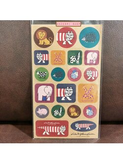 สติกเกอร์ Lisa Larson Craft Seal เป็นสติกเกอร์กระดาษคราฟต์ ลายสวย ขนาด 10 x 17 ซม.