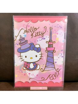 แฟ้ม A4 ลาย Hello Kitty x Tokyo Skytree สีชมพูม่วง มีขายเฉพาะที่ Tokyo Skytree Japan เท่านั้น
