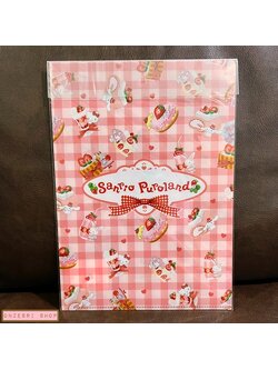 แฟ้ม A4 Sanrio Puroland Sweets สีแดงขาว มีเฉพาะที่ Puroland Japan เท่านั้น