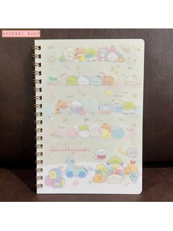 สมุดริมลวด Sumikko Gurashi - Sumikko Baby แบบสีขาว ขนาด B6 (18 x 12.5 ซม.) 120 หน้า