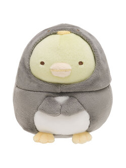 ตุ๊กตา Sumikko Gurashi - Shiro Kuma no Tomodachi ไซส์ S แบบ Penguin? เขียว ใส่ชุดเพนกวินดำ ขนาด 12.5 x 9.5 x 11 ซม.