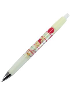 ดินสอกด Pilot Opt. ลาย Winnie the Pooh (Balloon) สีเหลือง สะดวกตรงการเขย่าไส้ได้แทนการกด (คล้าย Dr.Grip) หากกำลังเขียนอยู่แล้วไส้จะหมด เขย่าไส้ก็ออกมาแล้วค่ะ ตรงคลิปที่หนีบเป็นแบบกด หนีบได้แน่น ไม่หลุดง่าย