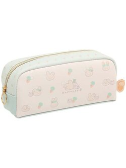กระเป๋า หมีกระต่าย Kumausa and Carrot Pen Case แบบยาว ใส่เครื่องเขียนได้ ขนาด 7.5 x 18.5 x 6 ซม.