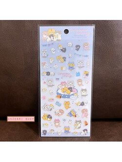 Sticker ลาย Corocoro Coronya Sleepover Party แบบสีฟ้า ขนาด 20 x 9.5 ซม.