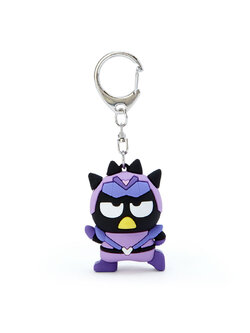 พวงกุญแจ Sanrio Hapidanbui Hero Collection แบบ Badtz Maru เป็นตัวเล็ก ๆ ทำจาก PVC ขนาด 5.6 x 3.6 x 4.1 ซม.