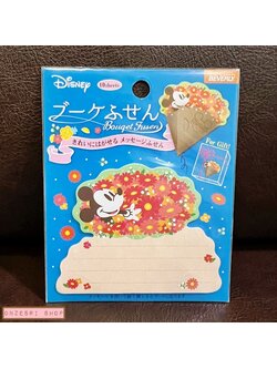Disney Bouquet Fusen ลาย Mickey Mouse เป็นกระดาษโน้ตมีกาว พับเป็นช่อดอกไม้ได้ มี 10 แผ่นในเซ็ต