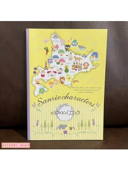สมุด Sanrio Characters x Hokkaido (Limited) ขนาด B5 26 x 18 ซม. มี 48 หน้า