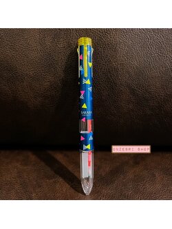ปลอกปากกา Zebra Sarasa Select ใส่ได้ 5 ไส้ แบบ Neon Color (Limited) พร้อมหมึกสีแดง ลาย Neon Yellow