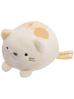 ตุ๊กตาเล็ก San-X แบบ Sumikko Gurashi (Neko) ด้านบนมีที่ห้อย เอาโซ่หรือพวงกุญแจมาคล้องได้ ตรงตัวมีเม็ดถ่วงด้านใน ขนาด 5 x 6 x 6 ซม.