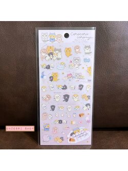 Sticker ลาย Corocoro Coronya Sleepover Party แบบสีชมพู ขนาด 20 x 9.5 ซม.