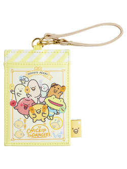 Pass Case ที่ใส่บัตรลาย Chickip Dancers จาก San-X Japan สีเหลือง ขนาด 10 x 7.5 ซม.